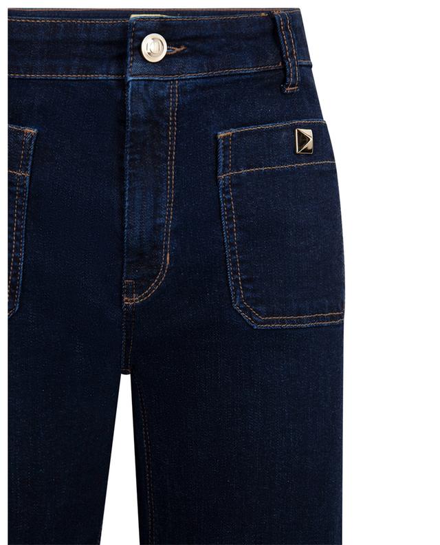 Ada dark-washed cotton straight-leg jeans CAMBIO