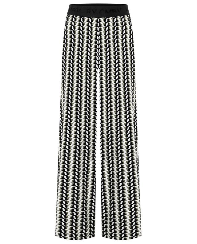 Allison patterned wide-leg trousers CAMBIO
