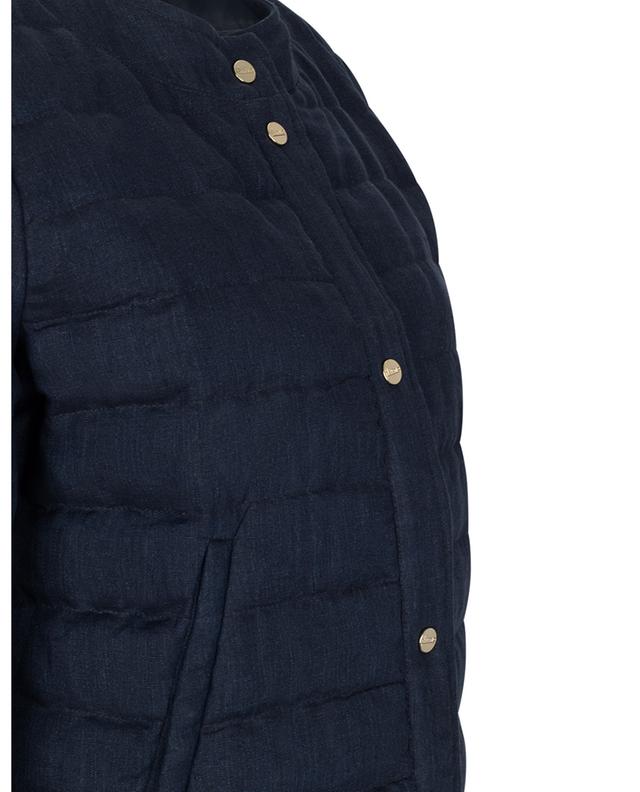 New linen lightweight down A-line jacket HERNO