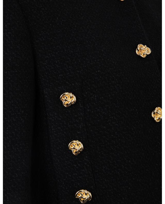 Knots cropped tweed jacket with golden buttons ALEXANDER MC QUEEN
