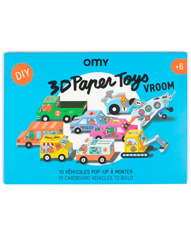 Faltspiel Vroom 3D Paper Toys OMY