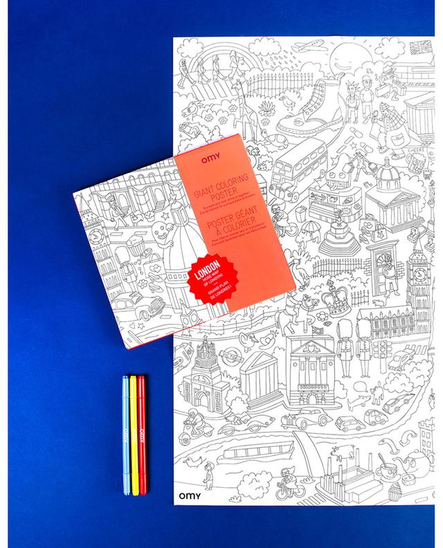 London giant colouring poster OMY