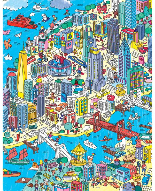 Coloriages OMY: posters géants de Paris, de NY ou du monde à colorier en  groupe