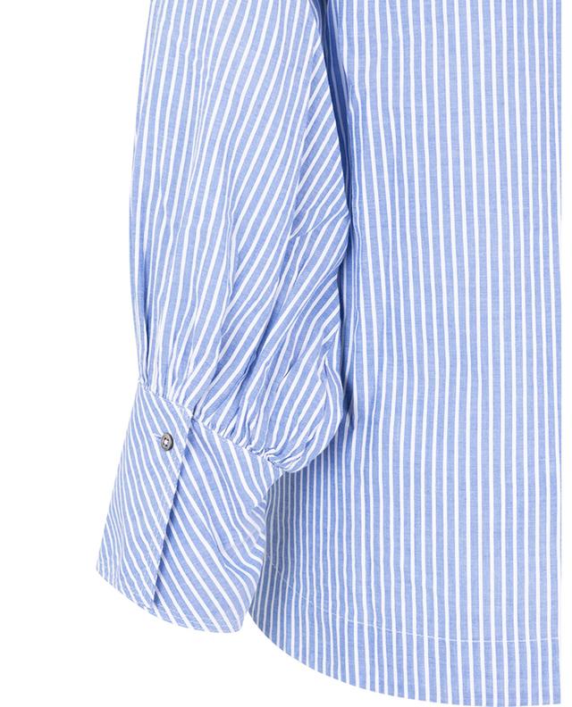 Estela cotton striped shirt with long puff sleeves HANA SAN