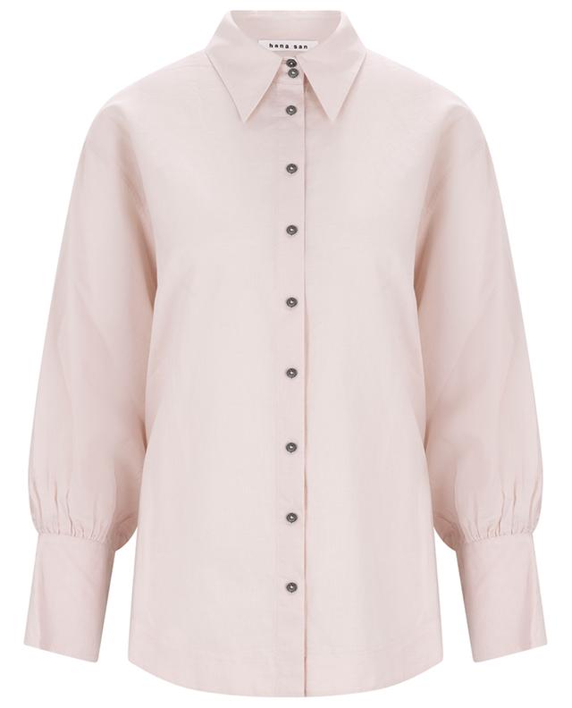 Ivana cotton-linen long-sleeved shirt HANA SAN
