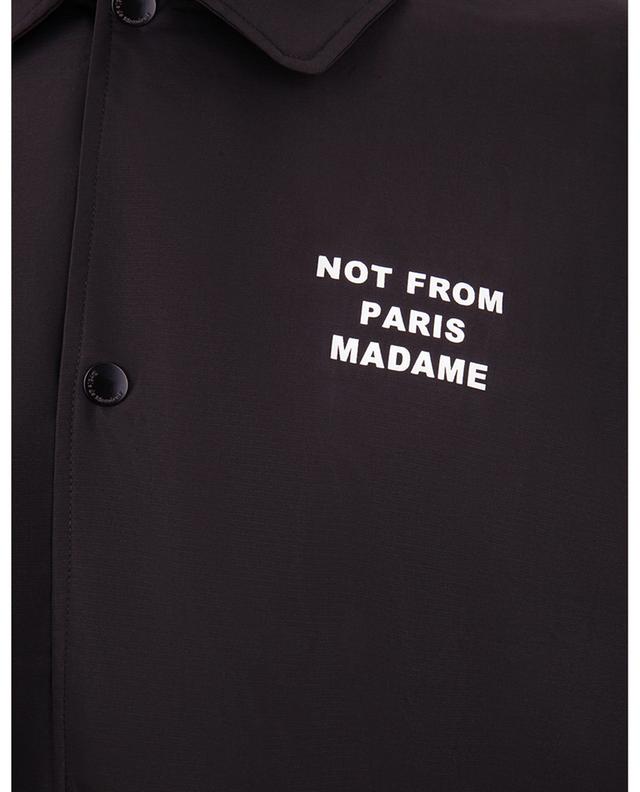 La Veste Slogan. Printed windbreaker jacket DROLE DE MONSIEUR