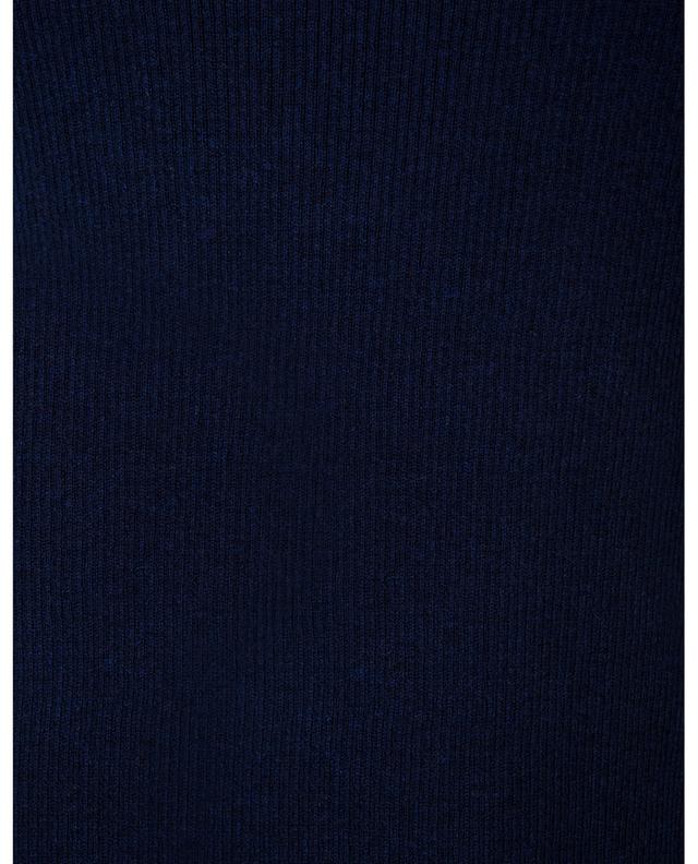 Cotton and cashmere rib knit polo shirt BONGENIE GRIEDER