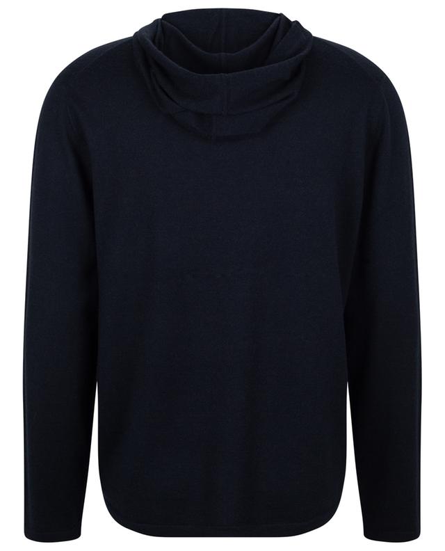 Featherweight hooded knit sweat-shirt in cotton and cashmere VINCE