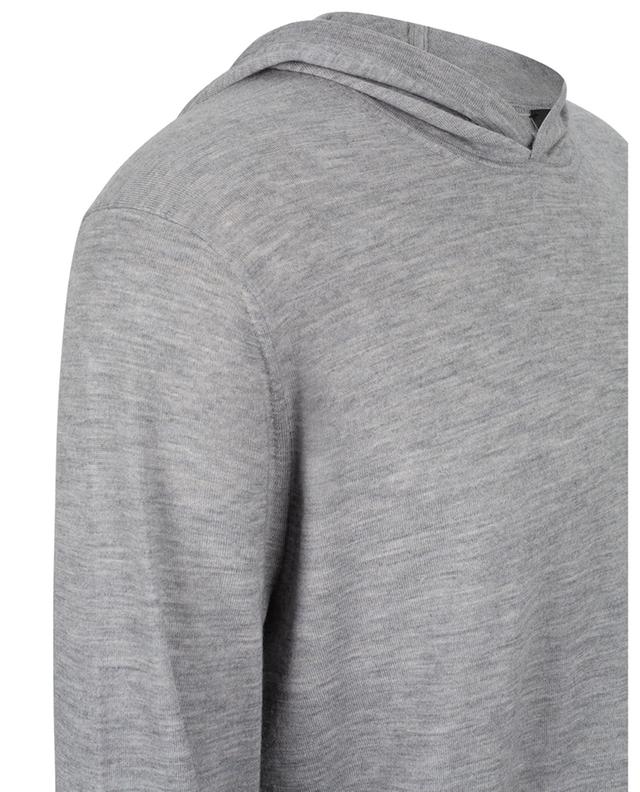 Strick-Kapuzensweatshirt aus Baumwolle und Kaschmir Featherweight VINCE