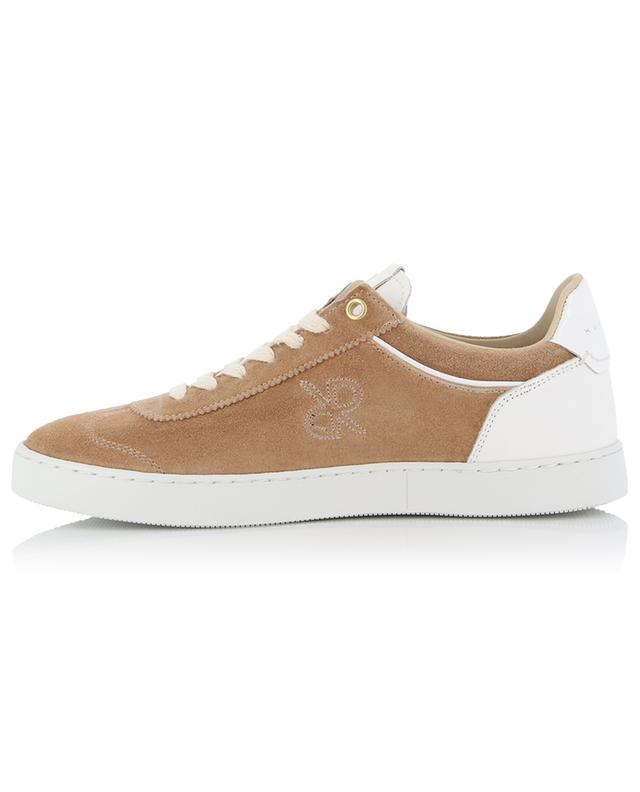 Judy D suede low-top lace-up sneakers RUBIROSA