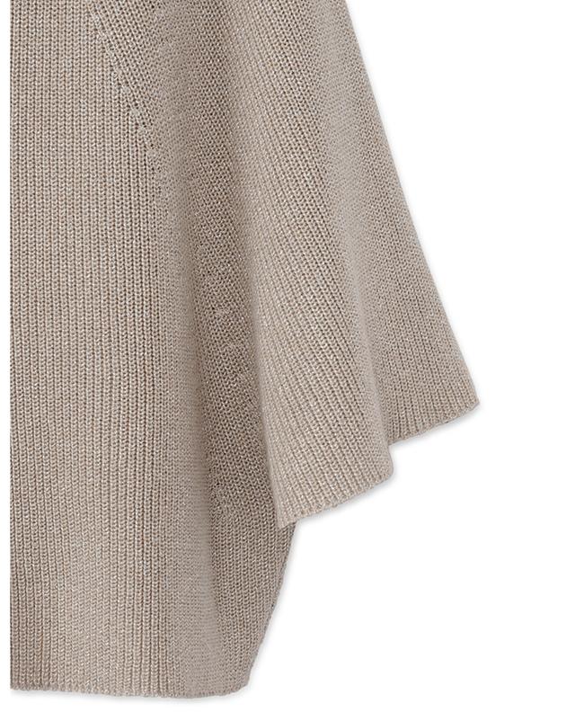 Ribbed cotton and lurex jumper with short raglan sleeves FABIANA FILIPPI