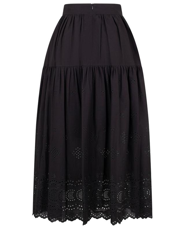 Aora long flared skirt with openwork embroidery VANESSA BRUNO