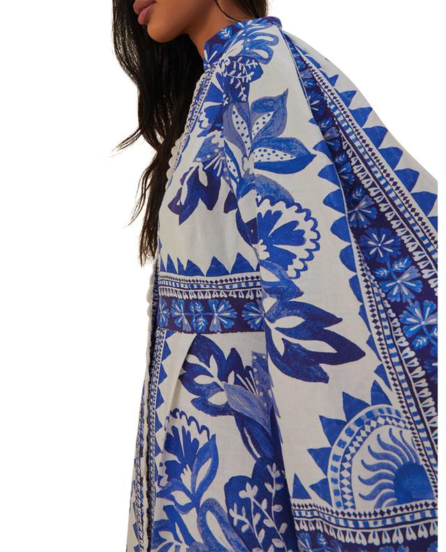 Flora Tapestry printed maxi shirt dress FARM RIO
