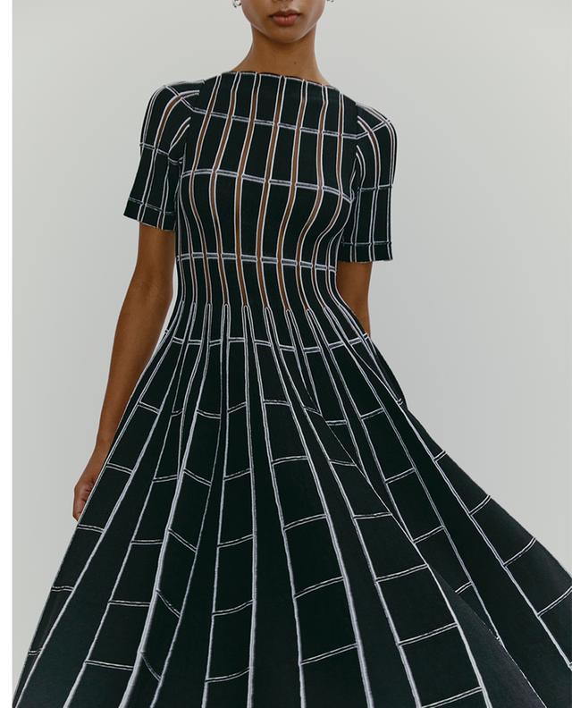 Zita Vismara midi knit dress with geometric patterns ANTONINO VALENTI