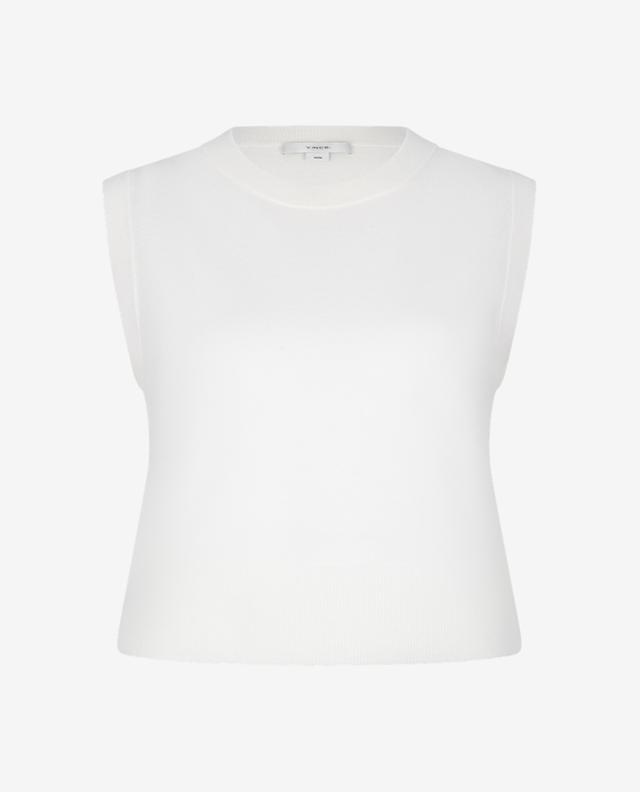 Wool and cashmere sleeveless top VINCE