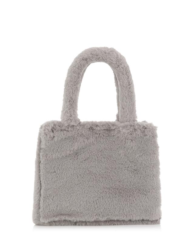 Dasha Small synthetic fur handbag with embroideries LA MILANESA