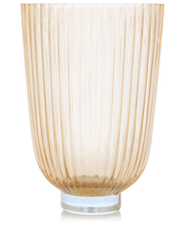 Ribbed Peach glass vase HKLIVING