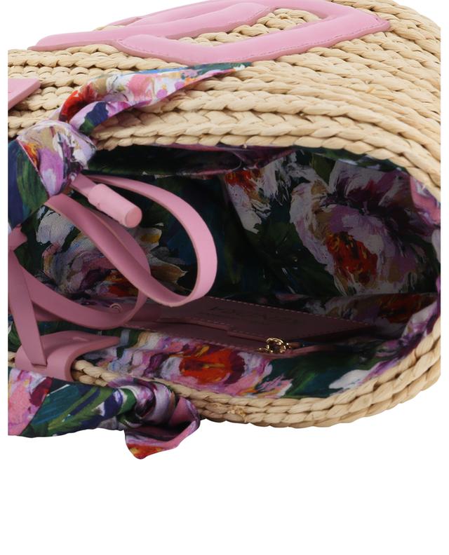 Kendra Small woven flower adorned tote bag DOLCE &amp; GABBANA