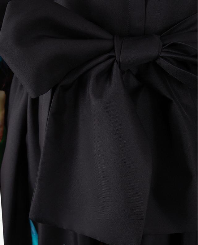 Robe longue en sergé de soie Black Heron CO.GO