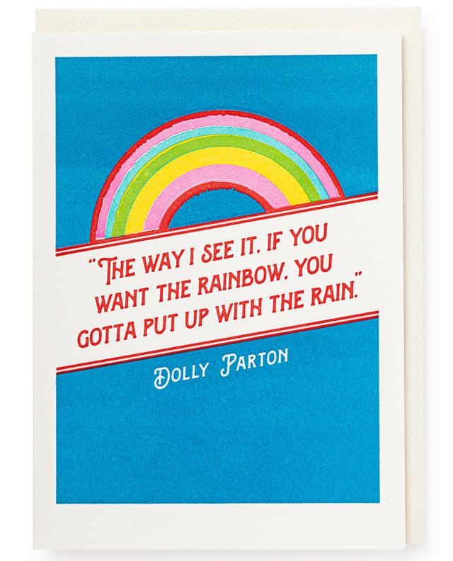 Postkarte Dolly Parton rainbow ARCHIVIST