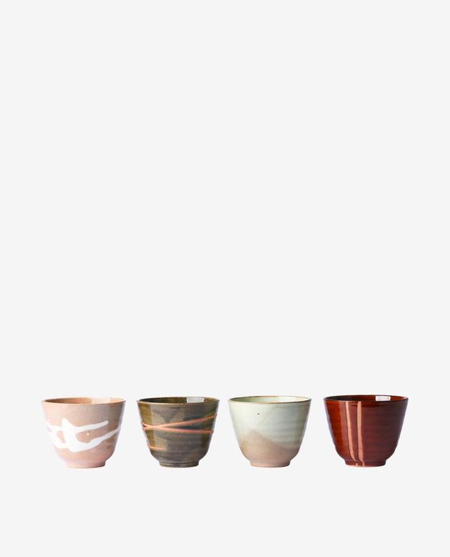 Lot de 4 mugs en céramique Kyoto Ceramics Yunomi HKLIVING