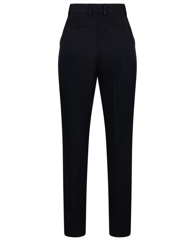 Tuxedo-inspired wool and satin high-rise cigarette trousers DOLCE &amp; GABBANA