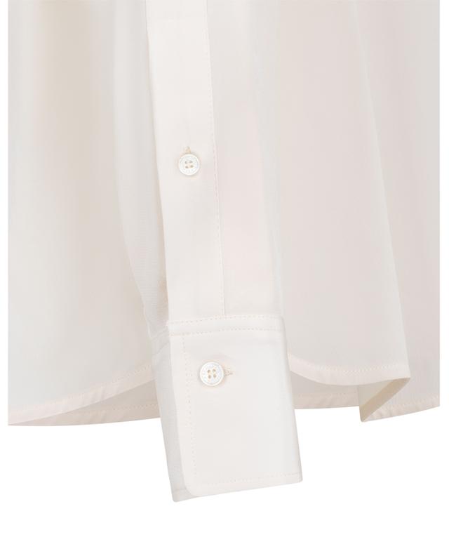 Asymmetric ruffle silk crepe blouse VICTORIA BECKHAM