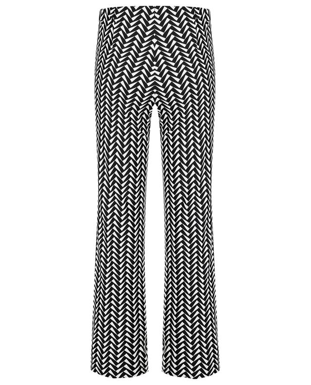 Ros Easy Kick flared triangle printed jersey trousers CAMBIO
