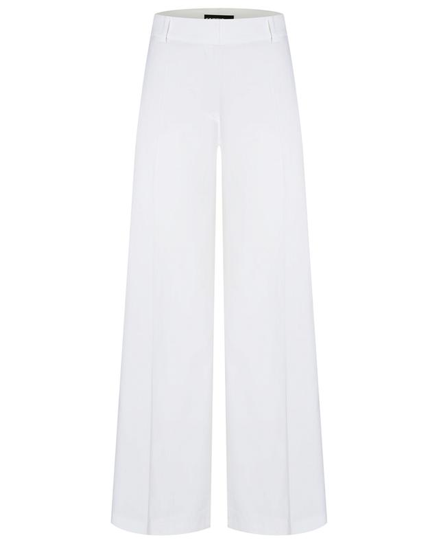 California cropped wide-leg cotton blend trousers CAMBIO