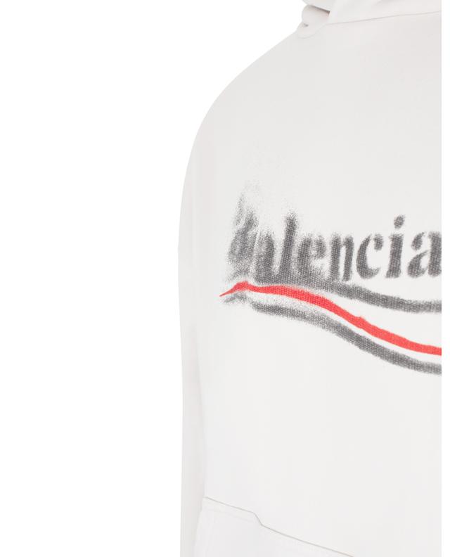 Sweat-shirt à capuche imprimé Political Stencil Medium Fit BALENCIAGA