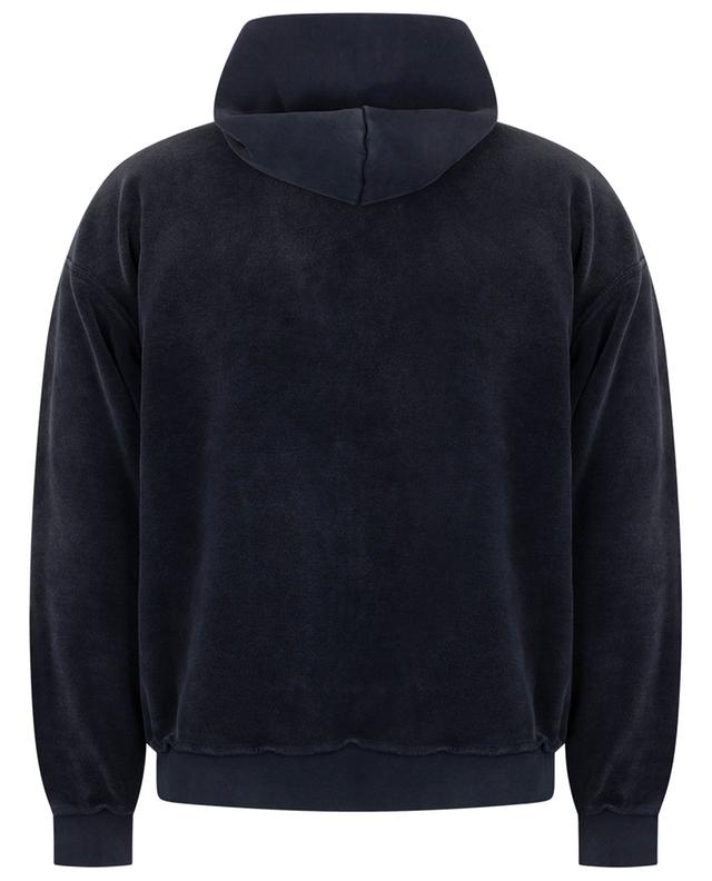 BALENCIAGA Heavy Molleton inside-out full-zip hooded sweatshirt ...