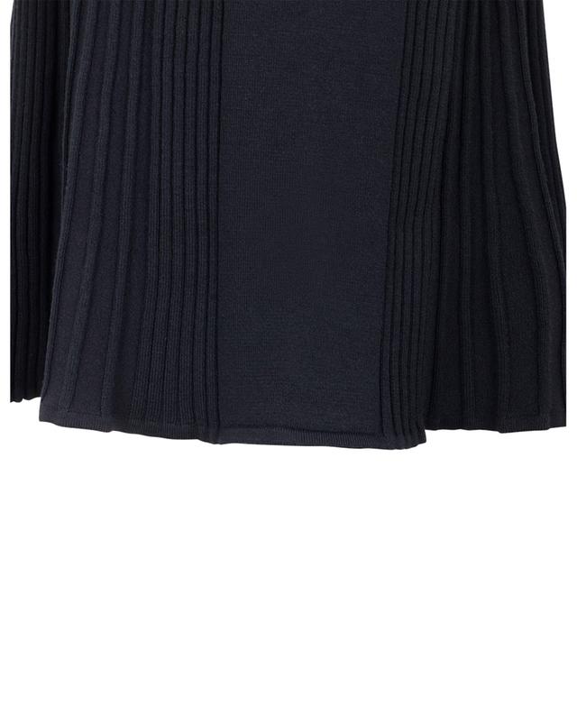 Rib knit sleeveless mini dress with stand-up collar CHLOE