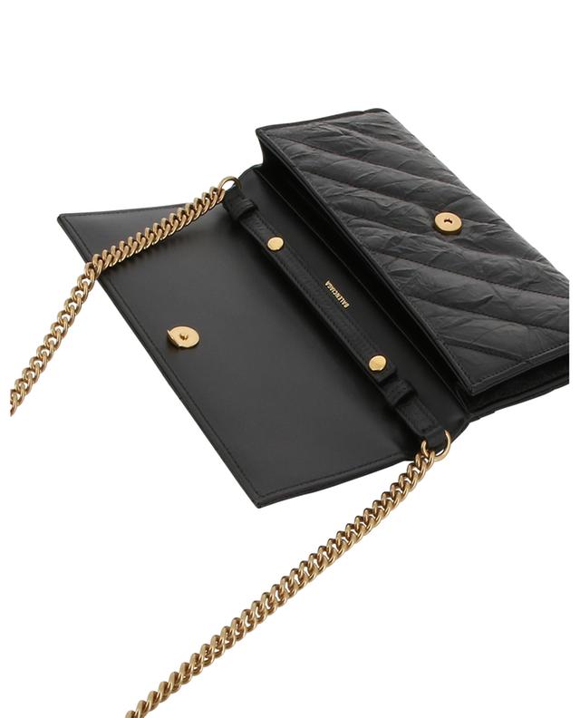 Crush Wallet on chain in crushed leather BALENCIAGA