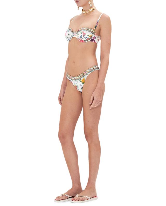 Plumes and Parterres balconnet bikini top with removable straps CAMILLA