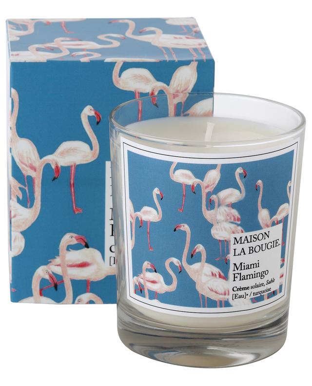 Bougie parfumée Classique Wallpaper Miami Flamingo - 180 g MAISON LA BOUGIE