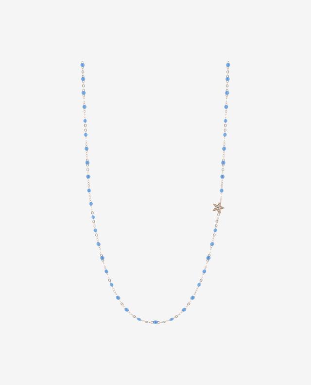Halskette aus Roségold und Diamant Étoile Bleu Fluo GIGI CLOZEAU