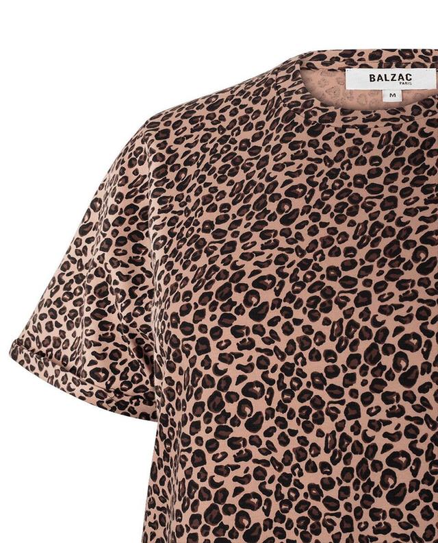 Robe T-shirt mi-longue imprimée léopard Claodia BALZAC PARIS