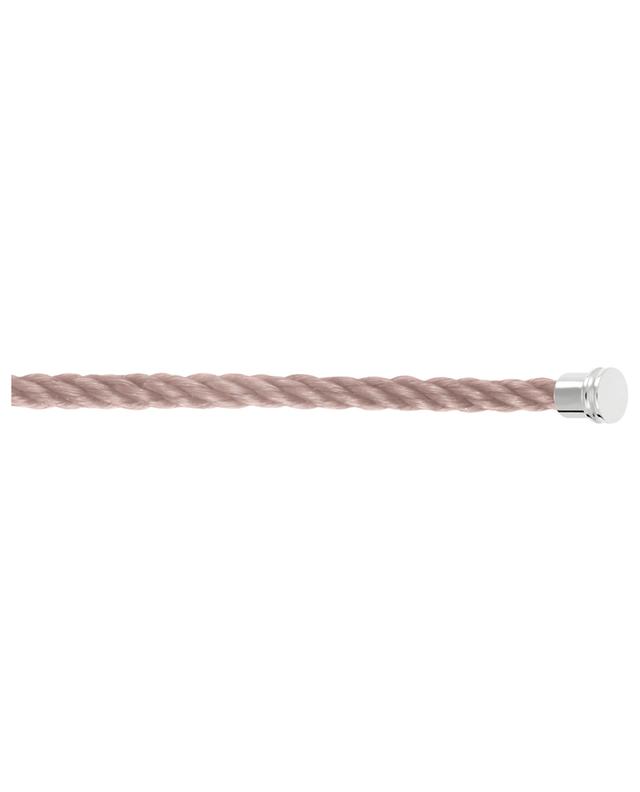 Force10 GM Taupe bracelet cable with white end pieces FRED PARIS