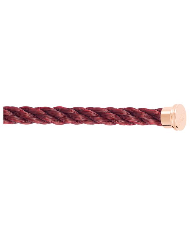 Force10 GM Grenat bracelet cable with pink gold end pieces FRED PARIS