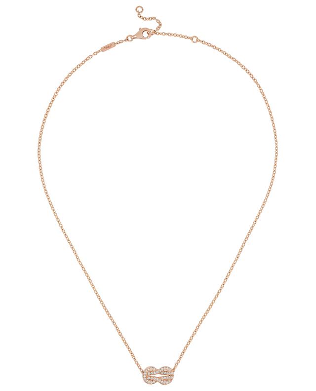 Chance Infinie MM Full Dia pink gold and diamond necklace FRED PARIS