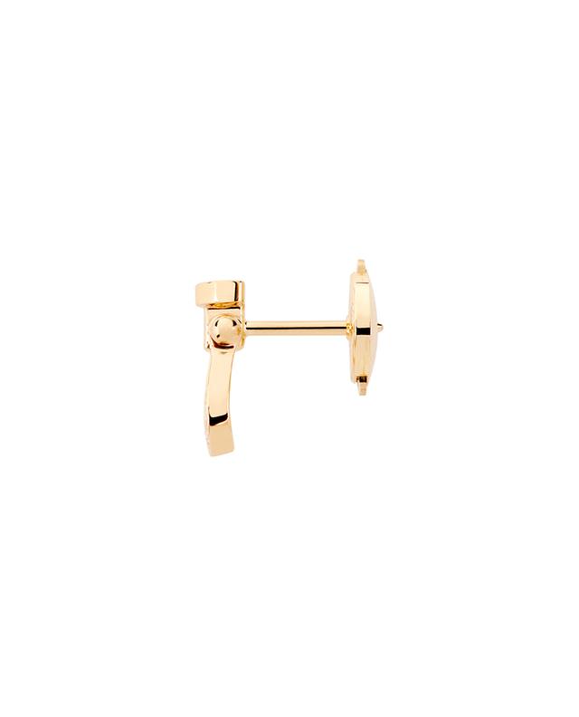 Force10 SM single yellow-gold and diamand stud earring - left ear FRED PARIS