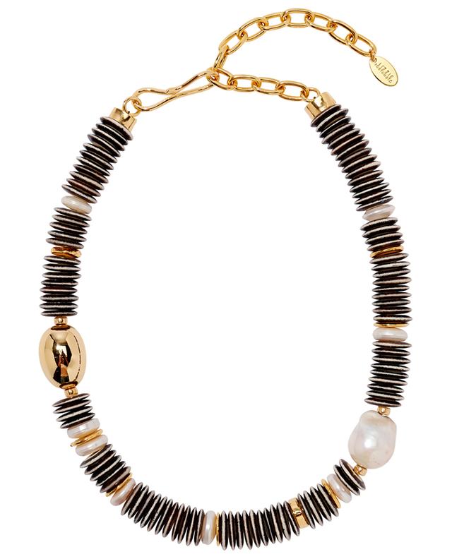 Prairie rustic pearl adorned necklace LIZZIE FORTUNATO
