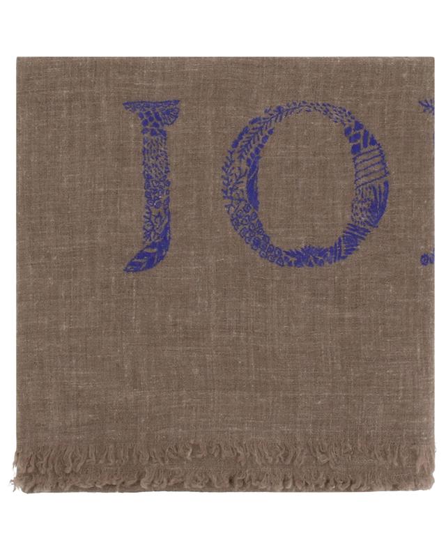 Joie Minimal Embroidery cashmere scarf PINK MAHARANI