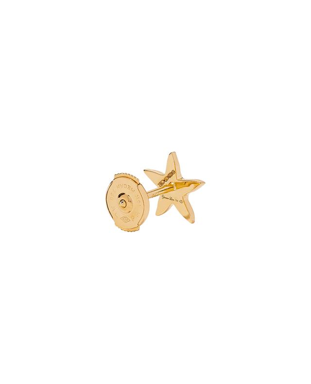 Mono clou d&#039;oreilles en or jaune et saphirs Mini Étoile De Mer Rainbow YVONNE LEON
