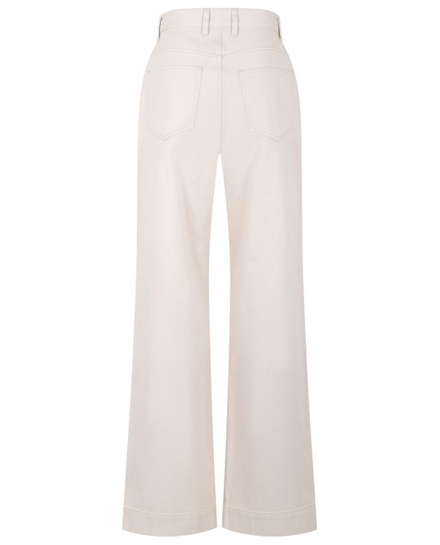 Alissio flared high-rise cotton trousers SOEUR