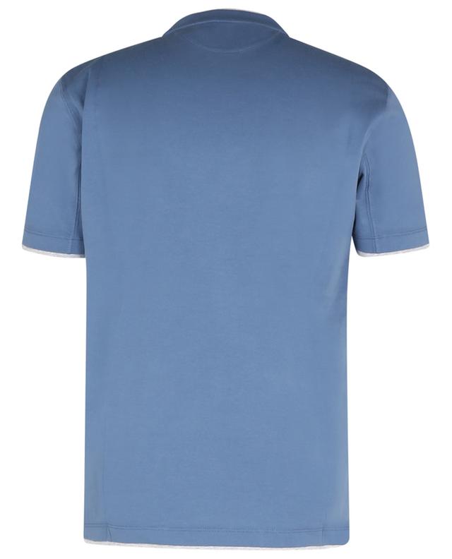 T-shirt slim bicolore à col rond BRUNELLO CUCINELLI