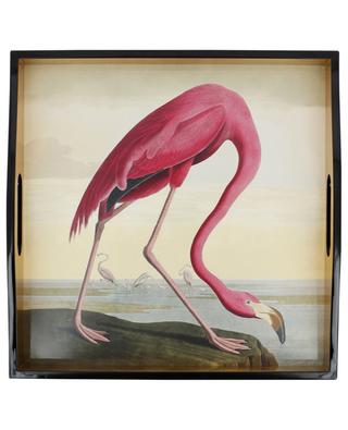 Lackiertes Tablett Audubon Birds Flamingo CASPARI