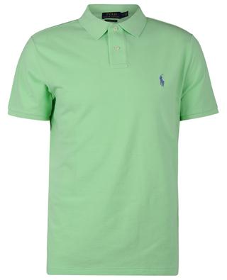 Custom Slim Fit cotton piqué polo with colourful Pony embroidery POLO RALPH LAUREN