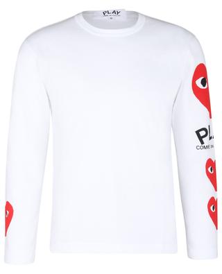 Red Heart printed long-sleeve T-shirt COMME DES GARCONS PLAY
