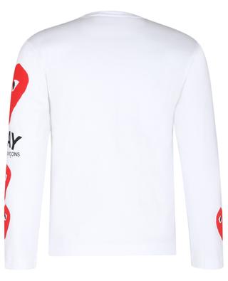Red Heart printed long-sleeve T-shirt COMME DES GARCONS PLAY
